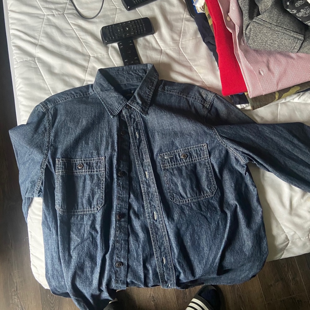 blue jean shirt